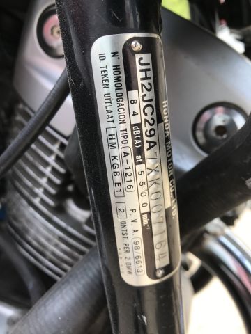 680334-8 MC Honda Shadow 125 1999 (ZJY 191)