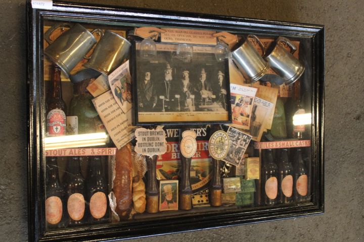 674872-3 Beer cupboard with beer / brewery (95x65 cm)