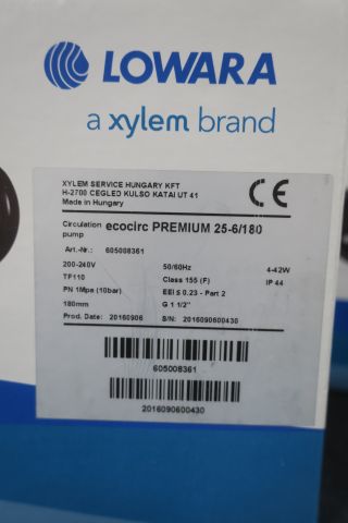 680250-3 Circulation pump Lowara ecocirc premium 25-6 / 180