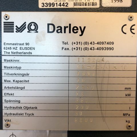 673883-5 Shearing machine Darley GS-2500x10