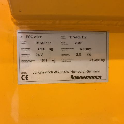 669010-7 High-voltage Jungheinrich ESC 316z -10