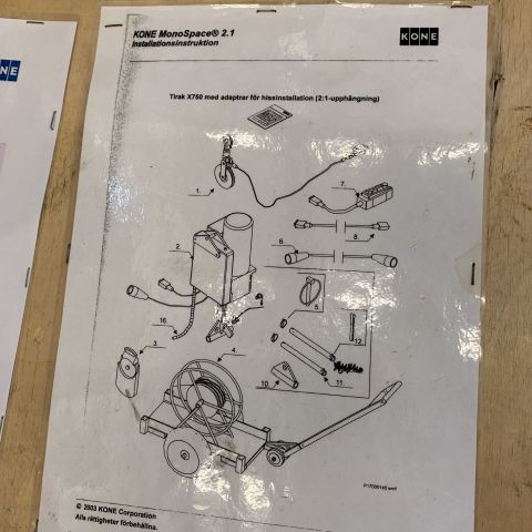 681180-2 Tirak material lift