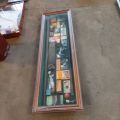 679217-3 Billboard with billiards memorabilia (160x12x50cm)