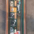 679217-5 Billboard with billiards memorabilia (160x12x50cm)