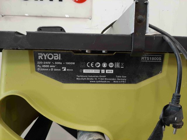 660807-4 Table Circular Saw - RYOBI RTS1800S
