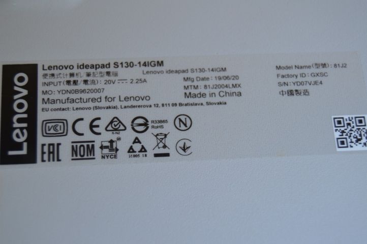 658518-6 Lenovo ideapad s130 rep object