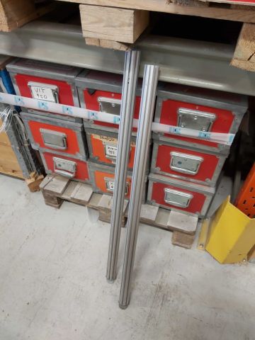 600259-6 Octanorm equipment for booth construction at trade fairs.