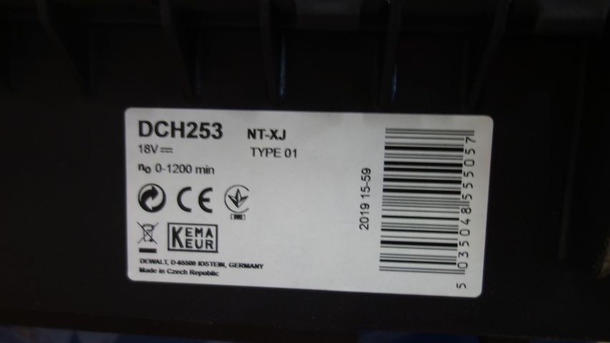 692479-4 Drill hammer Dewalt DCH253NT without batteries and chargers