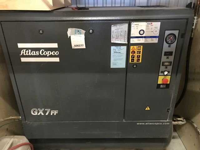 600277-1 Screw compressor Atlas Copco GX7 with tank