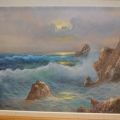692274-2 Oil painting sea motif