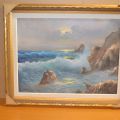 692274-1 Oil painting sea motif