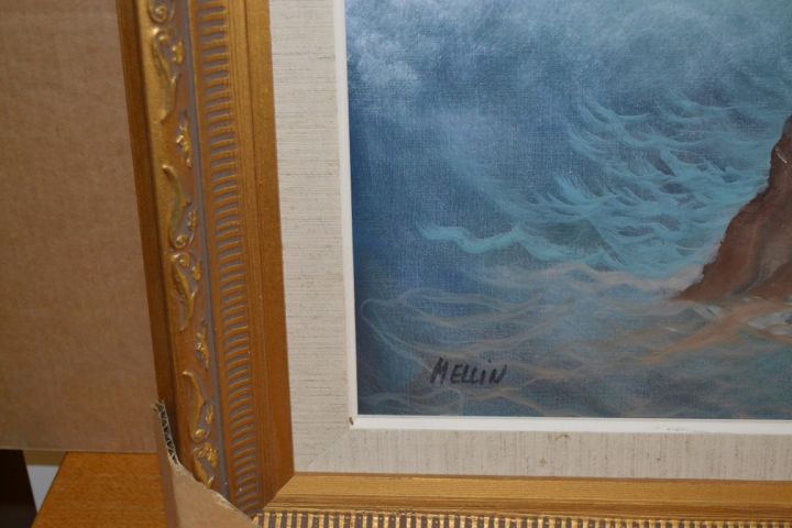 692274-3 Oil painting sea motif