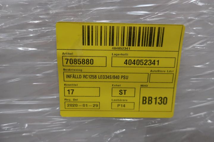 694051-2 Recessed luminaire Philips Coreline RC125B LED34S / 840 PSU (16 pieces)