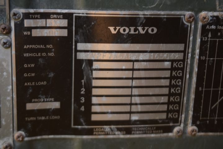 694403-47 Volvo FL7 4x2 truck (23640 miles) - 1982