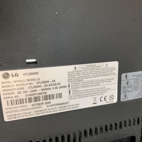 676280-2 TV LG 47 inch