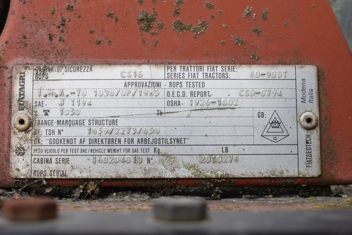 695658-52 Tractor from Fiatagri / Fiat 80 -90DT