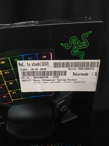 695816-4 Gamepad Razer Orbweaver Gaming