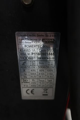 694659-10 Migsvets Lincoln Electric Powertec 505S
