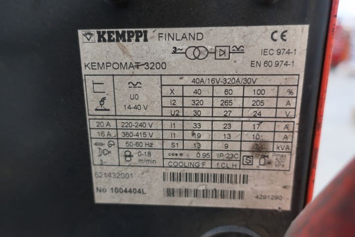 694661-8 Migsvets Kemppi Kempomat 3200