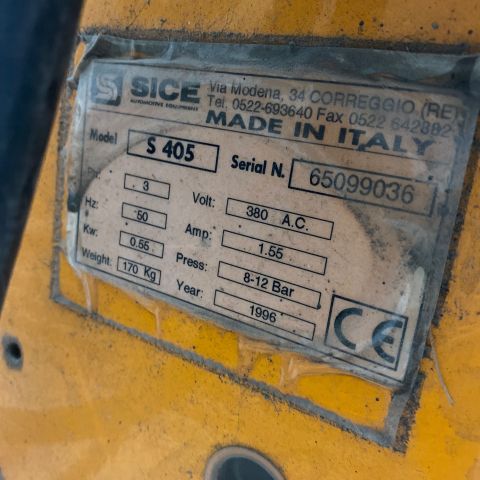 661207-6 Tire Rolling Machine SICE S405