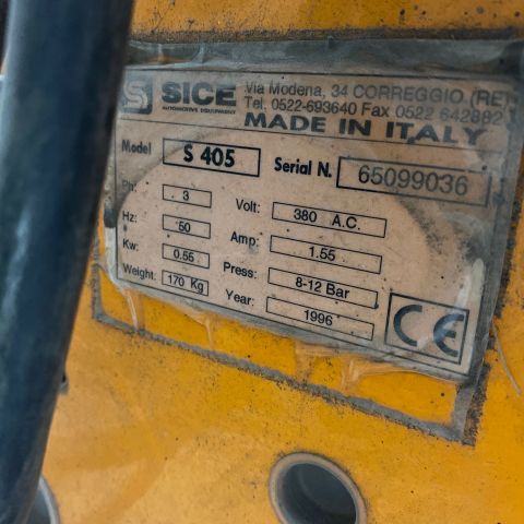 661207-7 Tire Rolling Machine SICE S405