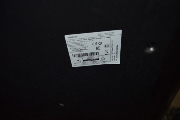 658729-4 75 inch Samsung TV