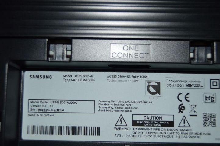 658730-4 55 inch Samsung The Frame with "One Connect"