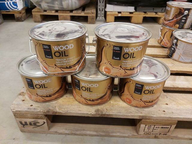576199-1 5 buckets of 3L with WOOD OIL 45% YUNIK 68425 READY