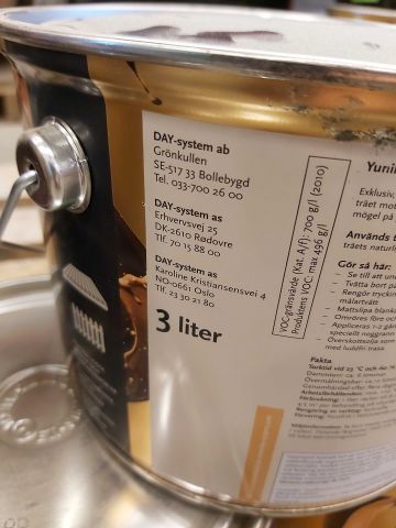 576199-4 5 buckets of 3L with WOOD OIL 45% YUNIK 68425 READY