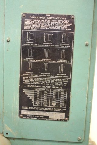 645747-6 Band saw, Startrite, BSO