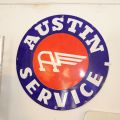 669636-1 Large Enamel sign Austin service original