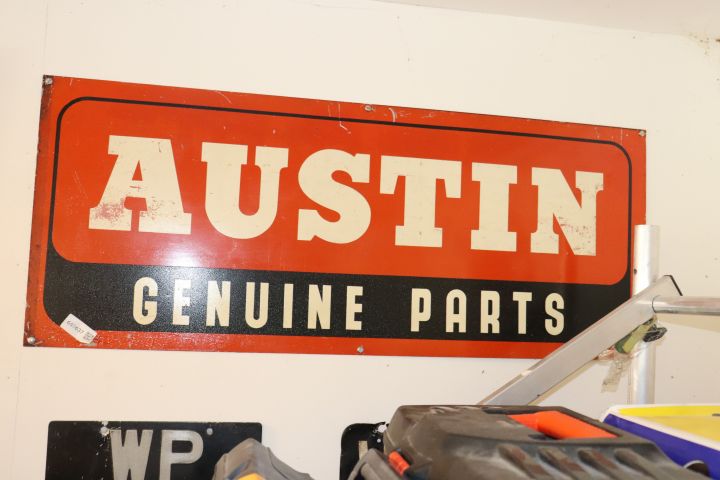 669637-1 Original Vintage English "Austin Genuine Parts" sign