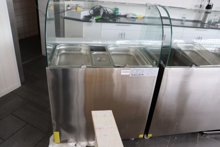 669652-2 Saladette Glass stopper 2 doors | Adexa S900CG