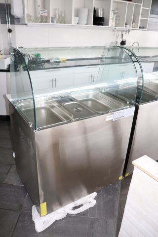 669652-3 Saladette Glass stopper 2 doors | Adexa S900CG