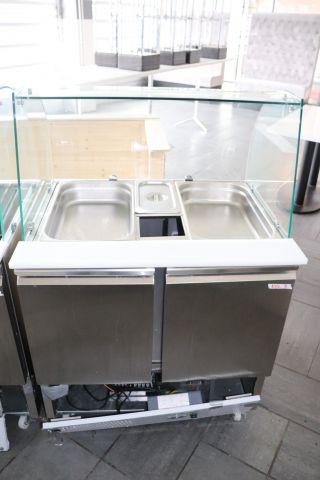 669652-5 Saladette Glass stopper 2 doors | Adexa S900CG