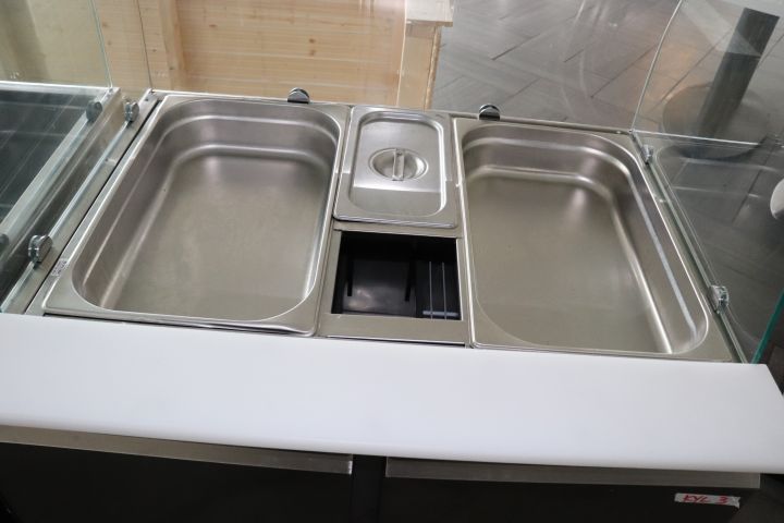 669652-6 Saladette Glass stopper 2 doors | Adexa S900CG