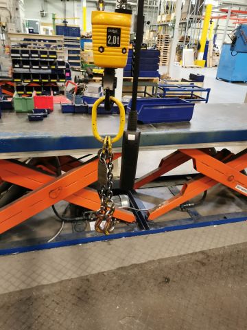 697506-6 Traverse crane / system with 3 pcs. machine-controlled Demag with various accessories -2018