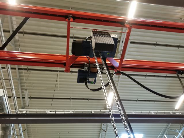 697506-7 Traverse crane / system with 3 pcs. machine-controlled Demag with various accessories -2018