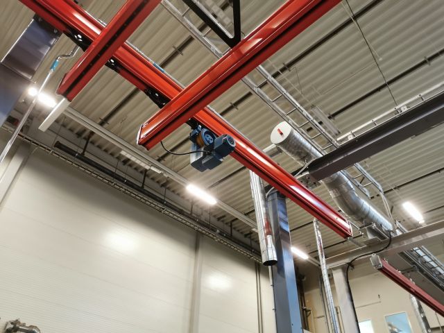 697506-8 Traverse crane / system with 3 pcs. machine-controlled Demag with various accessories -2018