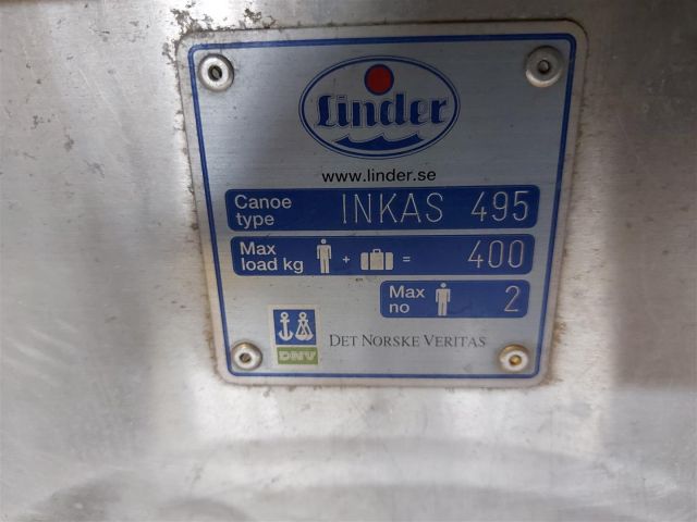 605880-9 Canoe in aluminum Linder Inkas 495