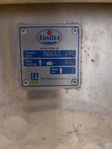 605881-8 Canoe in aluminum Linder Inkas 495.