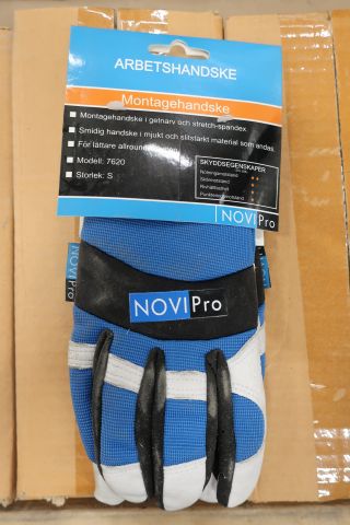 697402-2 96 pairs of assembly gloves Novipro size. S