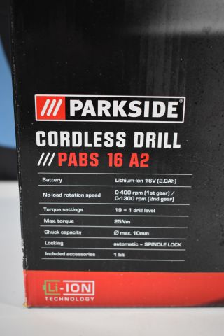 681555-2 Drill screwdriver from Parkside - PABS 16 A2