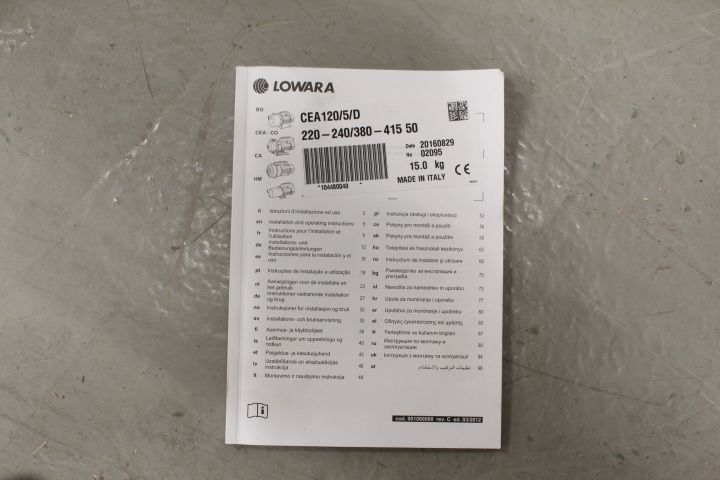 660864-7 Centrifugal pump Lowara CEA 120/5 / D