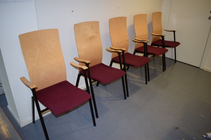 633010-1 5 armchairs Klaessons Möbler