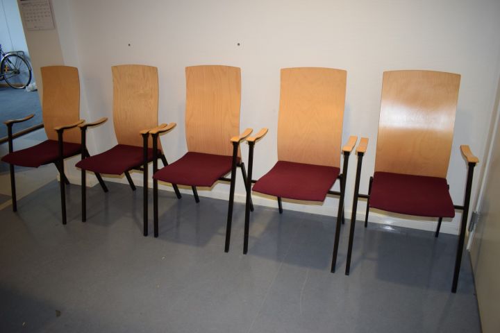 633010-2 5 armchairs Klaessons Möbler