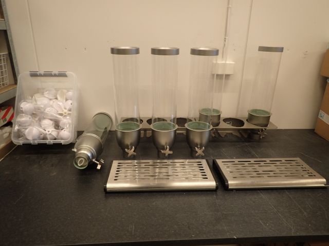 687675-4 6 dispensers for eg soft ice cream sprinkles.