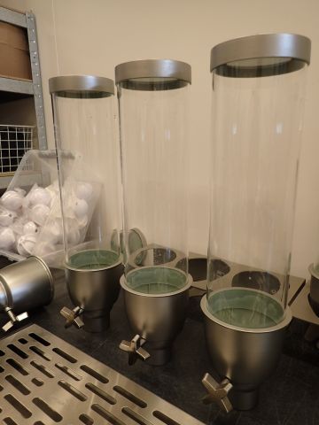 687675-6 6 dispensers for eg soft ice cream sprinkles.