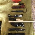 685857-1 Wilderness knives, Linder, Kershaw etc. and 1 belly opener