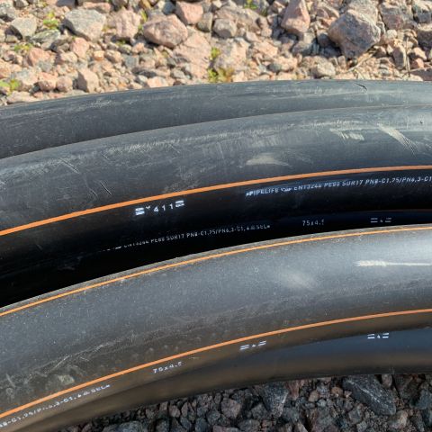 699759-2 Pressure pipe Pipelife PE80 SDR17 PN8 - C1.75 / PN6.3 - 25 meters